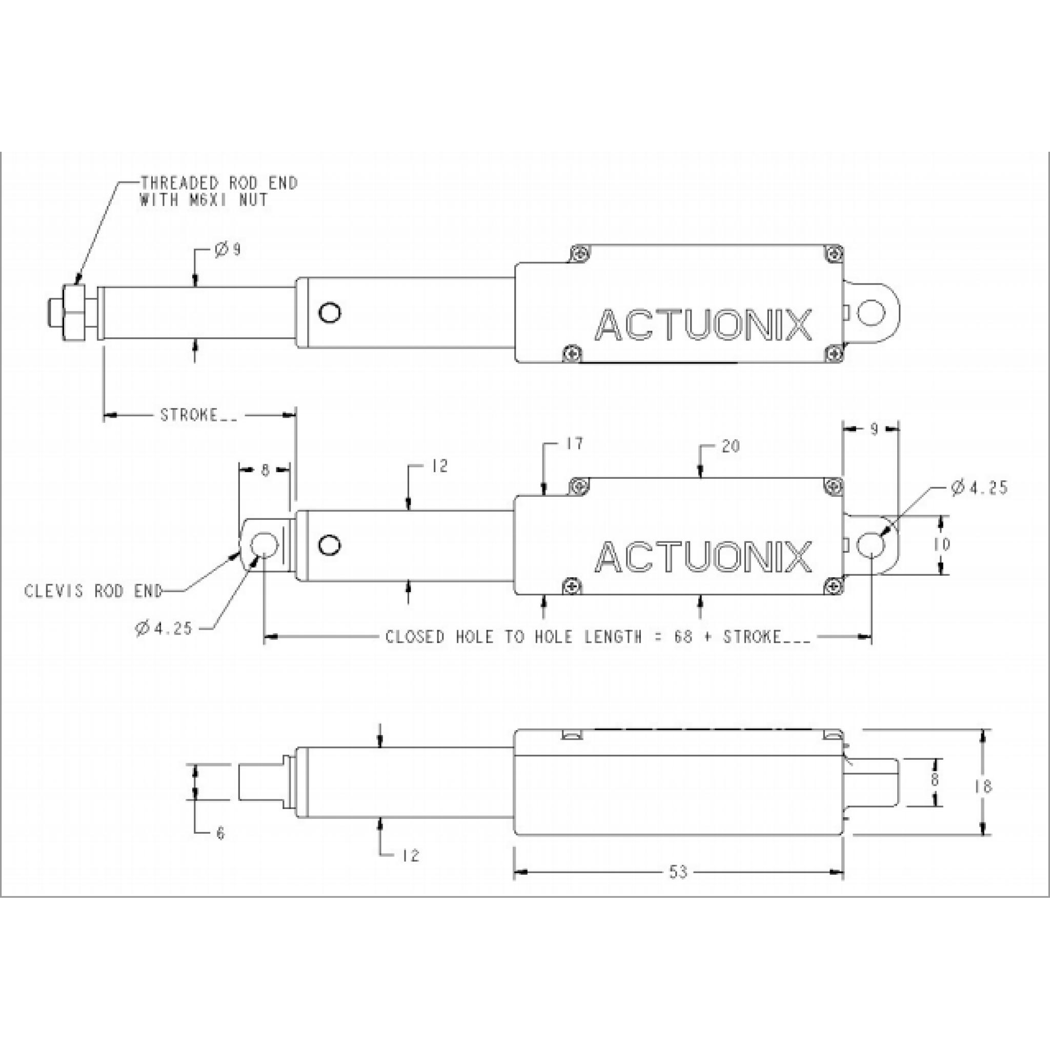 L16P Miniature Linear Actuator with Feedback